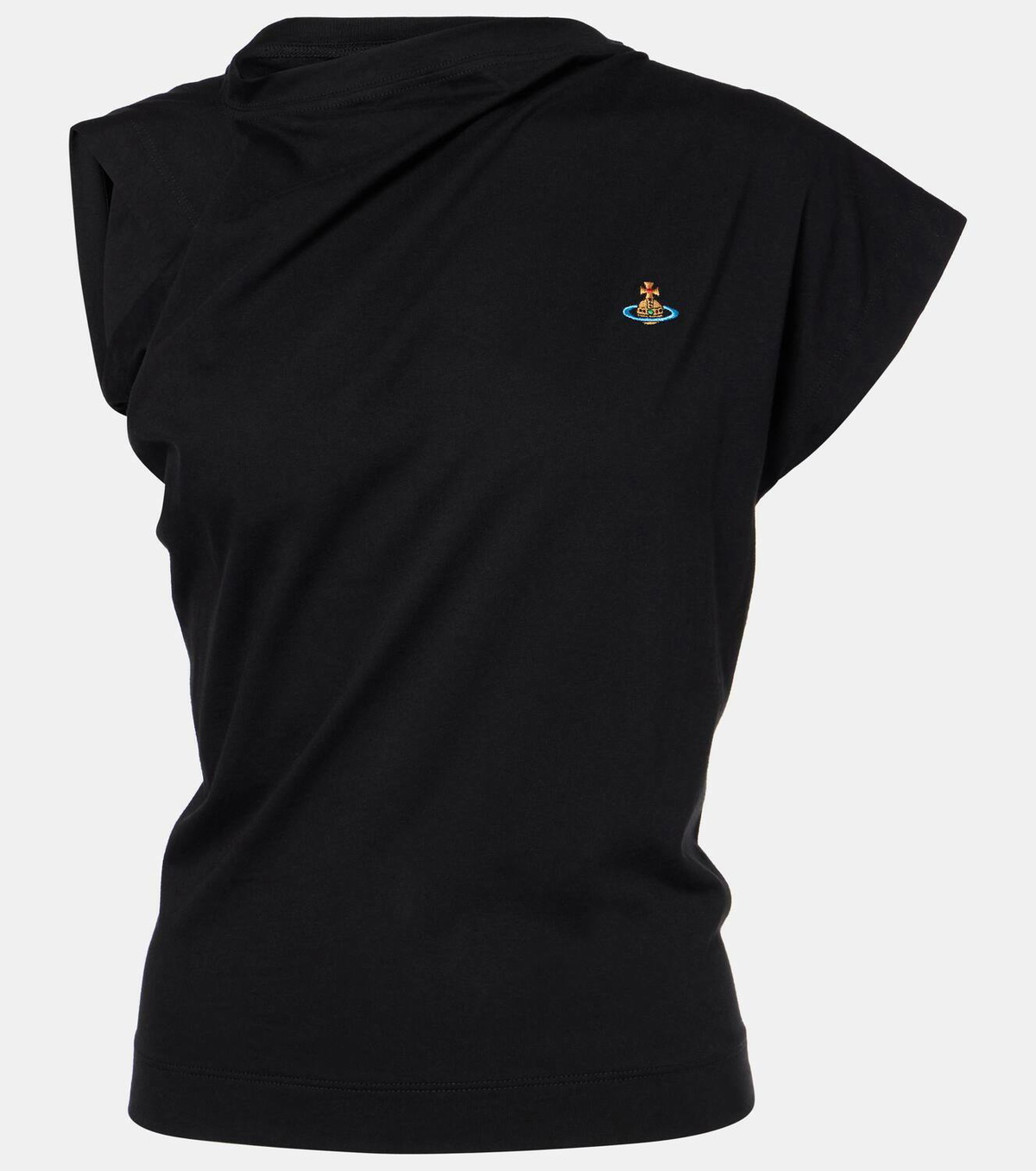 【Vivienne Westwood】Hebo Orb コットン ジャージー トップ Vivienne Westwood Hebo Orb draped cotton top Vivienne Westwood