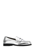 Dsquared2 Silver Leather Neoclassic Loafers