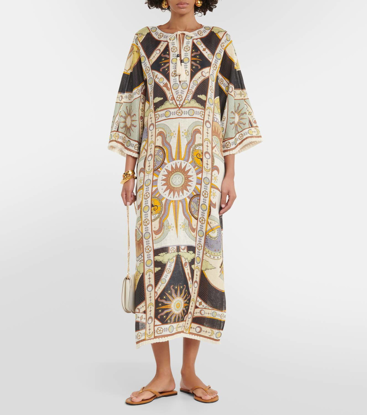 ワンピース TORY BURCH PRINTED MIDI DRESS Tory Burch Printed silk midi dress Tory Burch