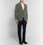 Boglioli - Grey-Green Slim-Fit Stretch-Cotton Corduroy Blazer - Men - Gray green