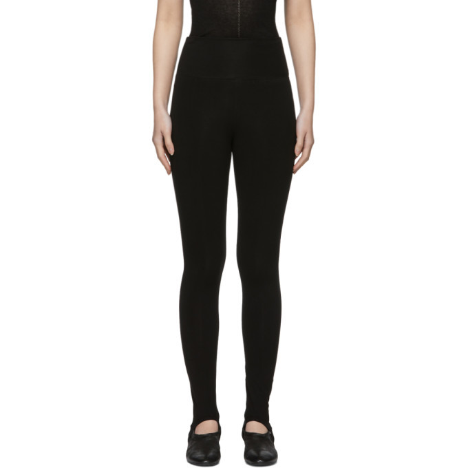 Raquel Allegra Black Bamboo Stirrup Leggings Raquel Allegra