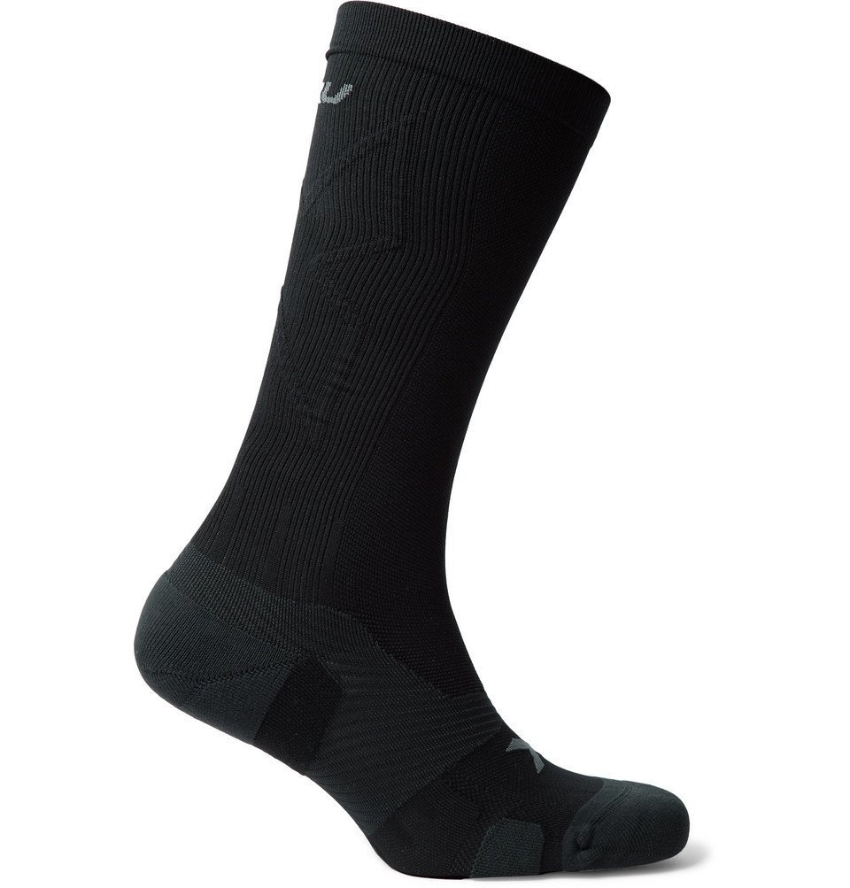 Photo: 2XU - Vectr Cushioned Stretch-Nylon Full-Length Compression Socks - Black