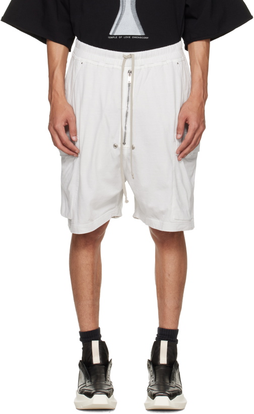 Photo: Rick Owens DRKSHDW Off-White Temple Cargobela Shorts