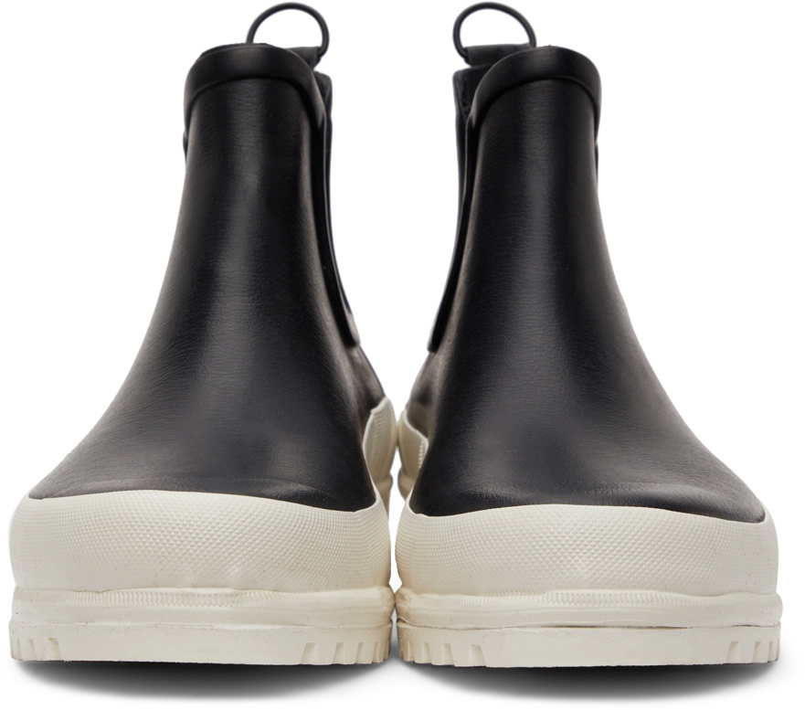 Stutterheim Black Novesta Edition Rainwalker Chelsea Boots