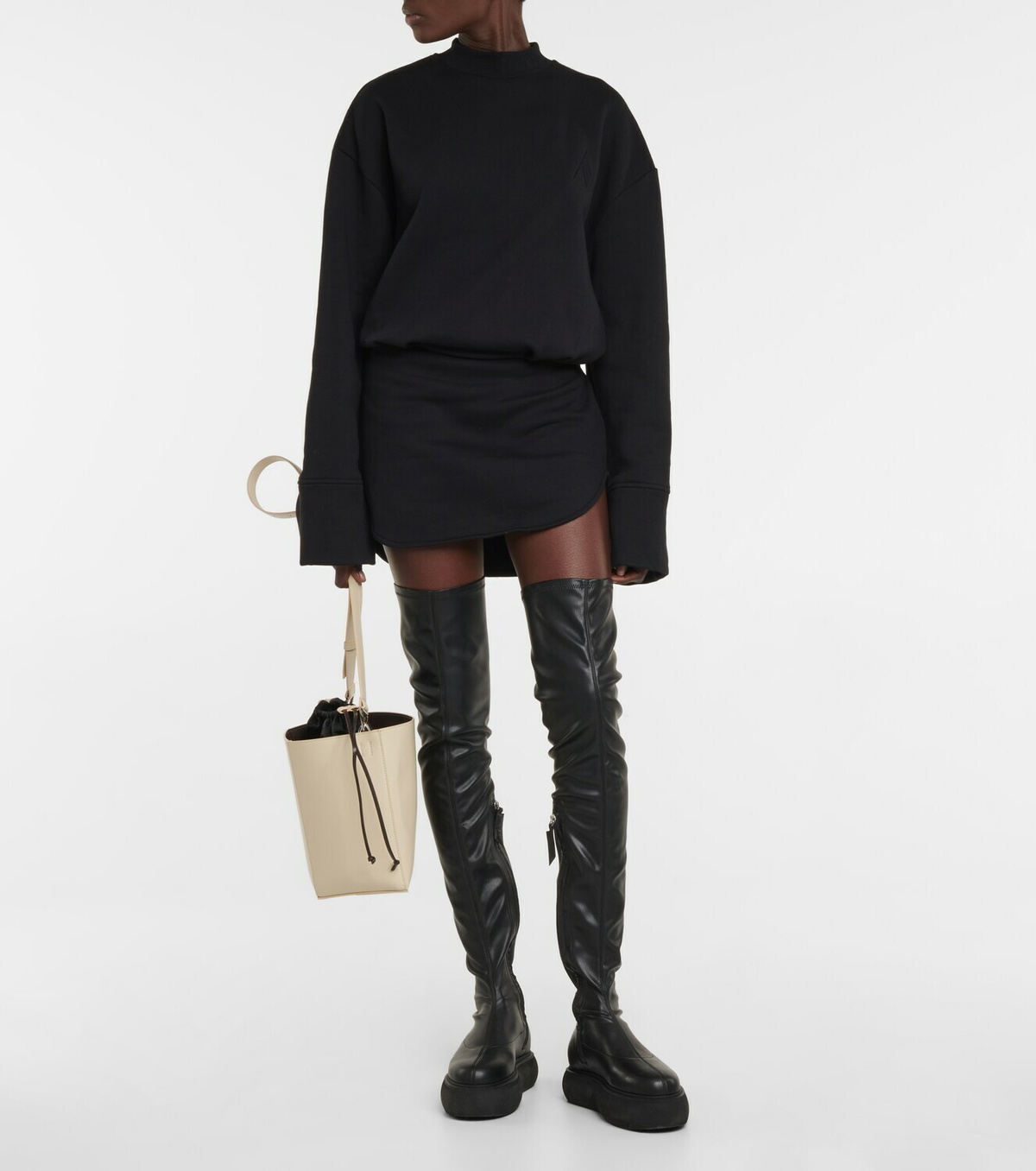 ブーツその他 THE ATTICO BOOTS (250WSH00842LBT040AA 215) Robin OTK'' thigh high 95mm for Women | THE ATTICO®