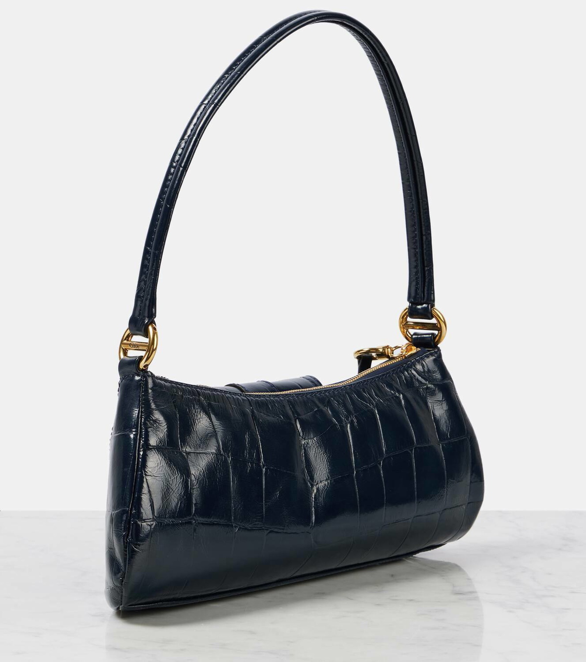 Chloé Le 99 Small croc-effect leather shoulder bag Chloe