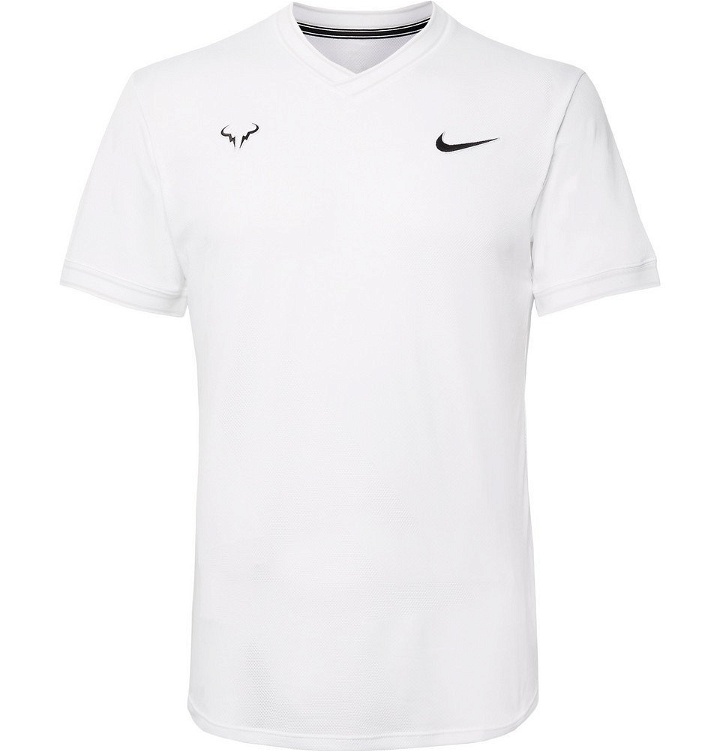 Photo: Nike Tennis - NikeCourt Rafa AeroReact T-Shirt - White
