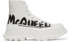 Alexander McQueen White Tread Slick High Sneakers