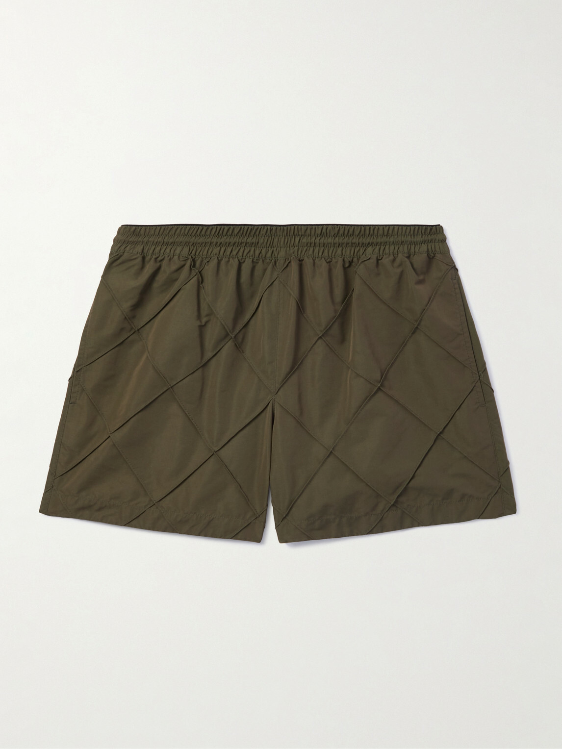Bottega Veneta - Straight-Leg Short-Length Tech-Faille Swim Shorts - Green
