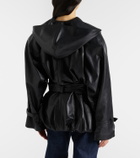 Magda Butrym Hooded leather jacket