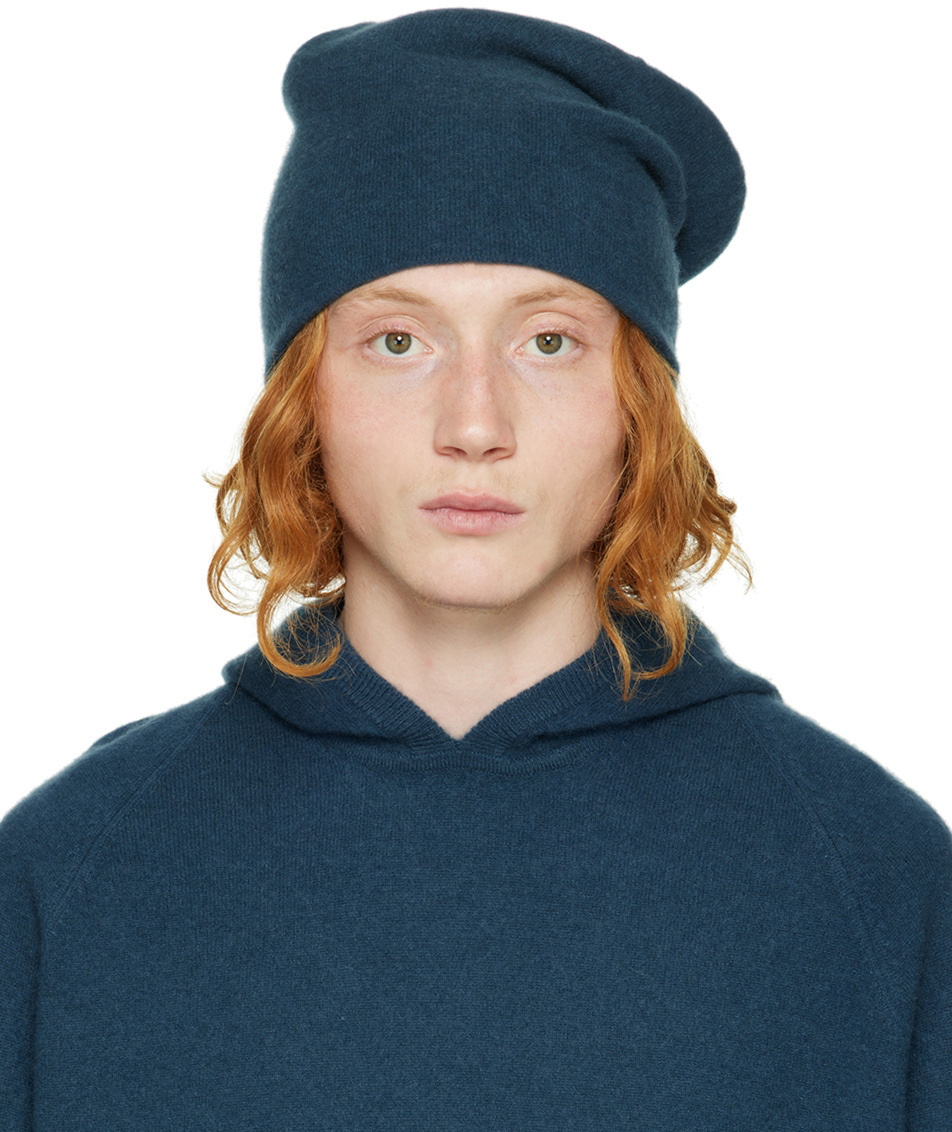 Frenckenberger Blue Cashmere Beanie