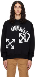 Off-White Black Paint Script Skate Sweatshirt