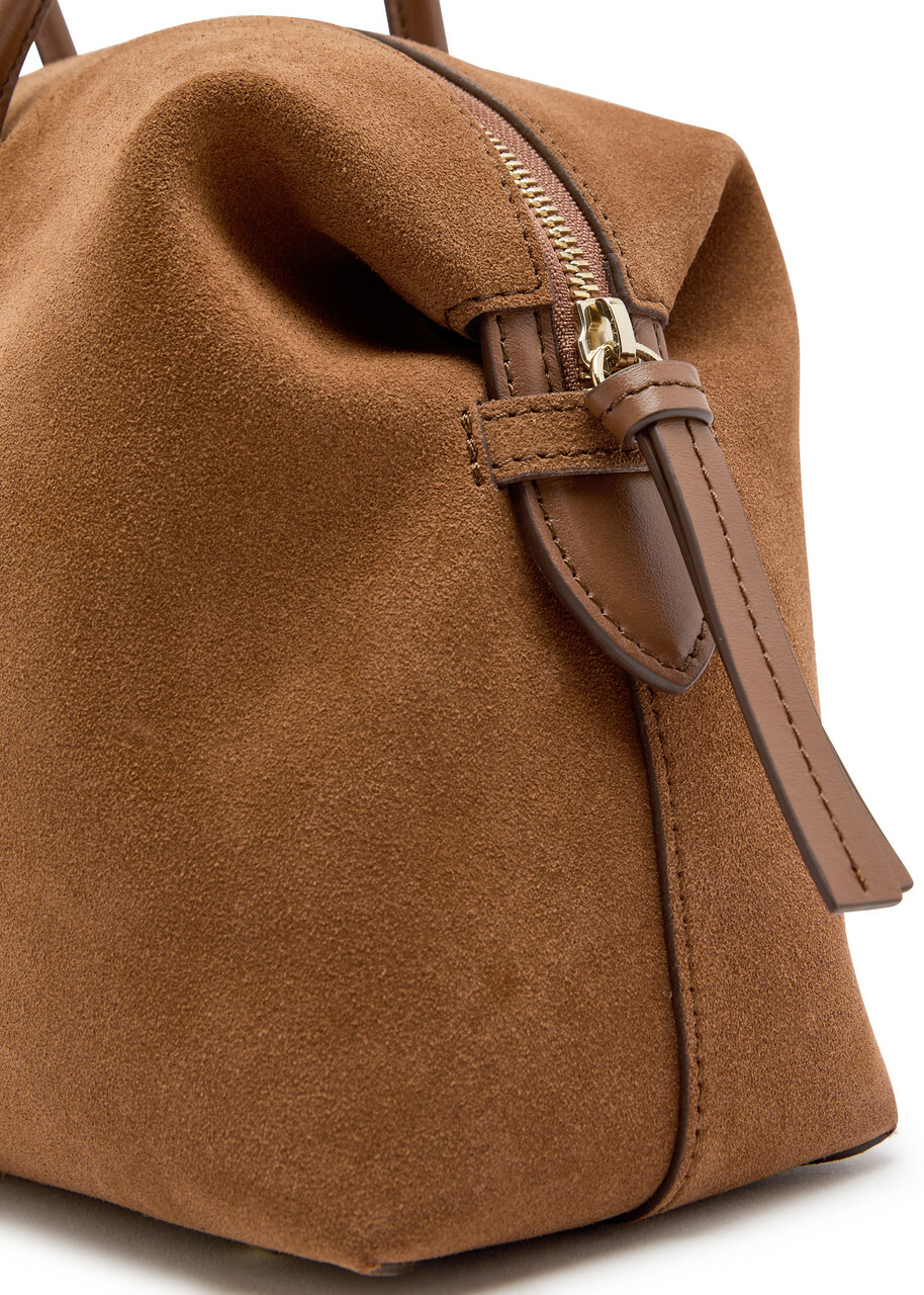 Demellier The Stockholm Midi Suede top Handle bag - Tan - One Size
