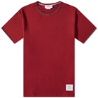 Thom Browne Men's Ringer T-Shirt in Dark Red