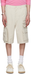 MM6 Maison Margiela Off-White Pocket Shorts