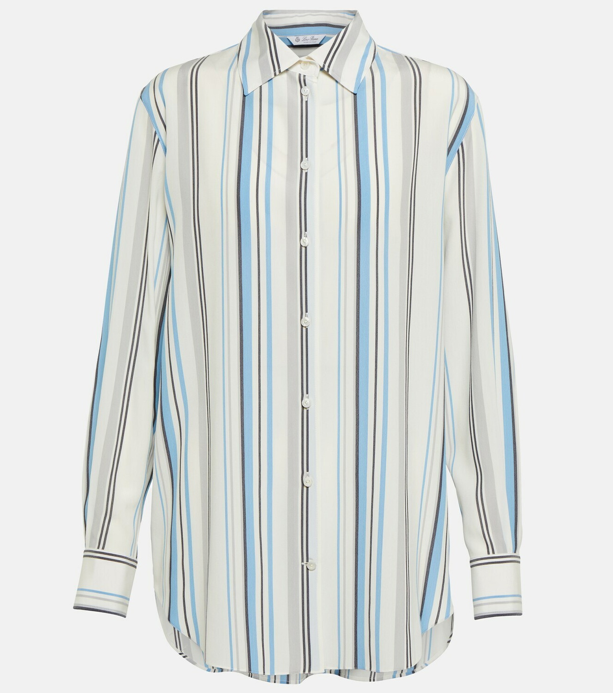 Loro Piana Idelle striped silk shirt Loro Piana