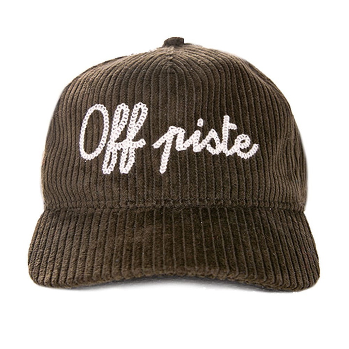 Photo: MC2 Saint Barth Olive Green Baseball Corduroy Cap Off Piste Embroidery