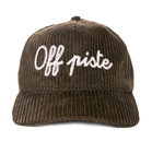 MC2 Saint Barth Olive Green Baseball Corduroy Cap Off Piste Embroidery