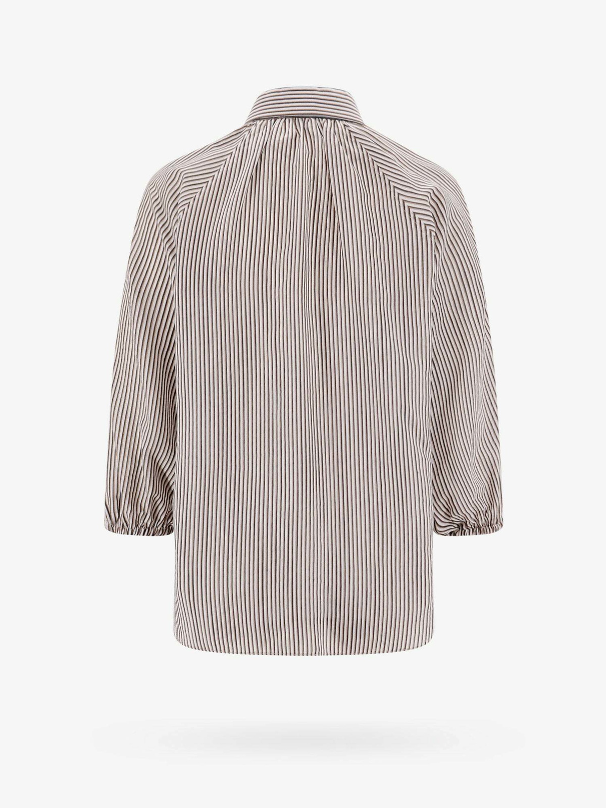 Brunello Cucinelli Women's Cotton Blend Shirt Brown