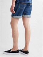 Nudie Jeans - Josh Straight-Leg Organic Denim Shorts - Blue