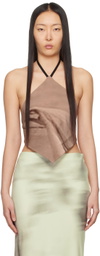 ELLISS SSENSE Exclusive Burgundy Tank Top