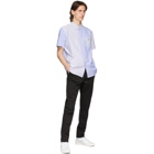 Polo Ralph Lauren Blue and White Striped Fun Short Sleeve Shirt