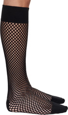 Comme des Garçons Homme Plus Black Nylon Mesh Long Socks