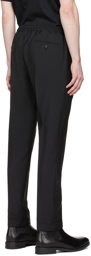 Paul Smith Black Wool Drawstring Trousers