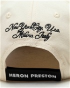 Heron Preston 83 Baseball Hat Black/Beige - Mens - Caps