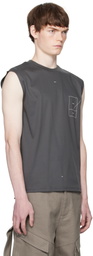 HELIOT EMIL Gray Retina Tank Top