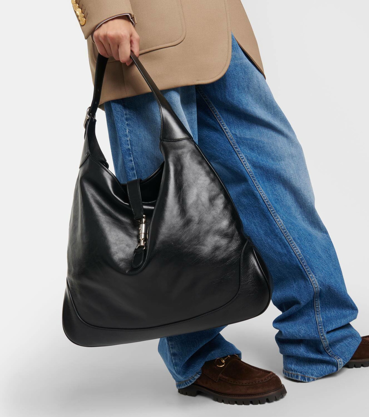 Gucci Jackie 1961 Large leather shoulder bag