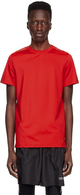 Photo: Versace Underwear Red Greca T-Shirt