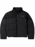 The North Face - Steep Tech Logo-Appliquéd Checked Shell Hooded Down Jacket - Black