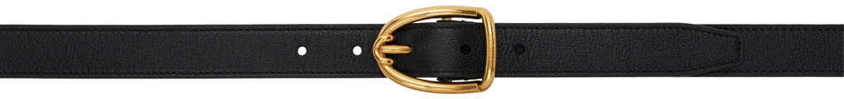 Tom Ford Black Goatskin Regular Belt