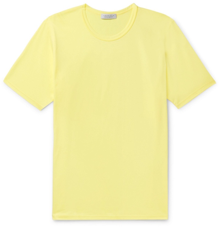 Photo: Gabriela Hearst - Banderia Cotton-Jersey T-Shirt - Yellow