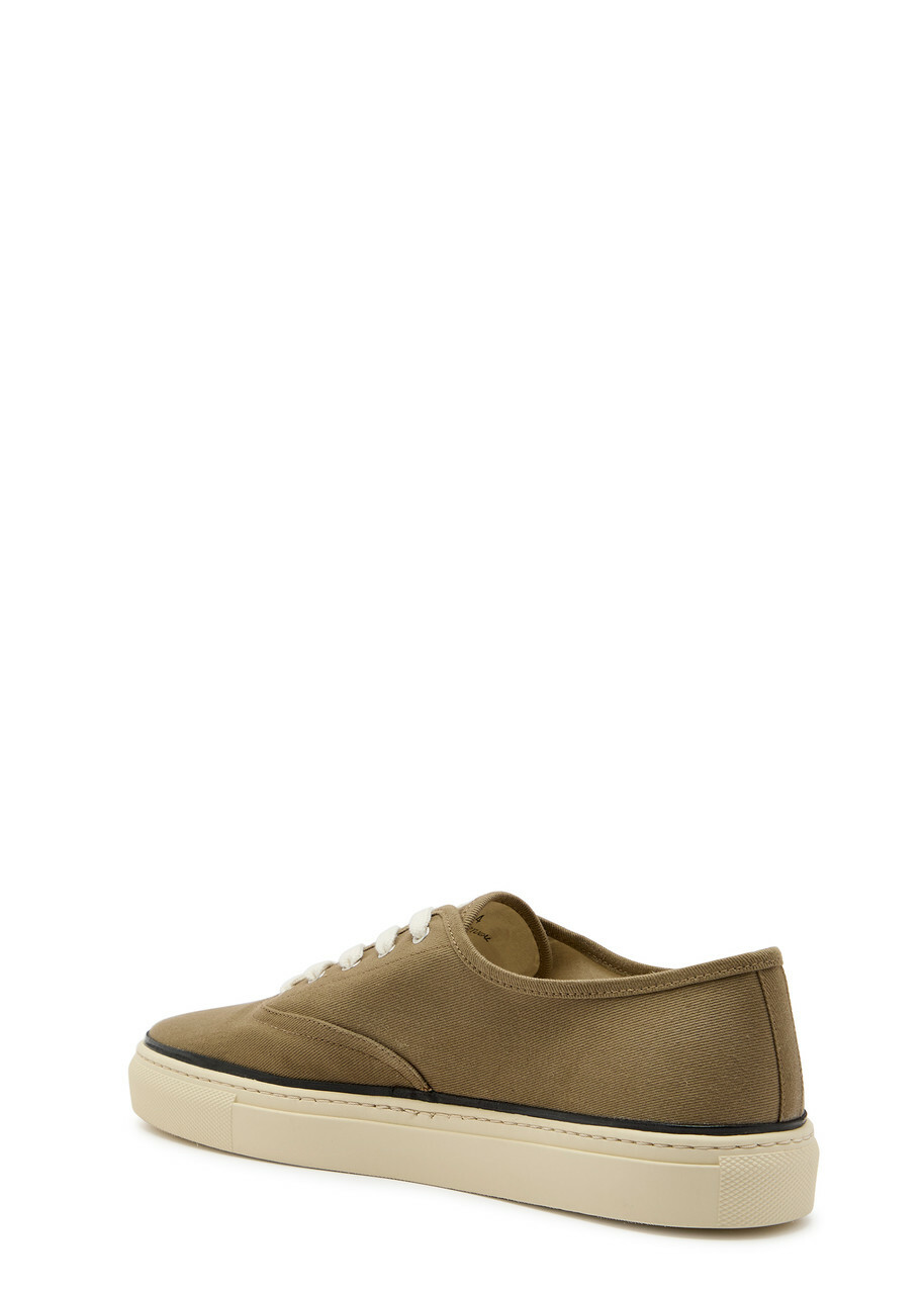 Jacquemus Les Fefe Logo-embroidered Canvas Sneakers Khaki