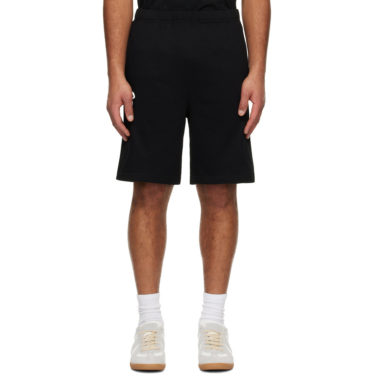 AAPE by A Bathing Ape Black 'AAPENOW' Moonface Logo Sweat Shorts