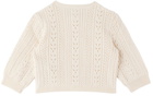 Chloé Baby Off-White Crewneck Cardigan