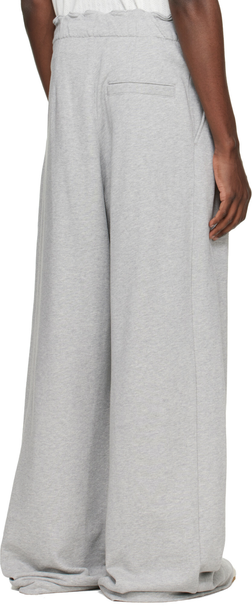 Dries Van Noten Gray Pleated Sweatpants