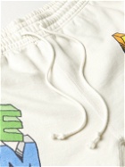 Emotionally Unavailable - Stefan Meier Tapered Logo-Print Cotton-Jersey Sweatpants - Neutrals