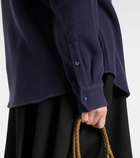God's True Cashmere Midnight Sea cashmere shirt