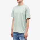 AMIRI Men's Staggered Logo T-Shirt in Frosty Green