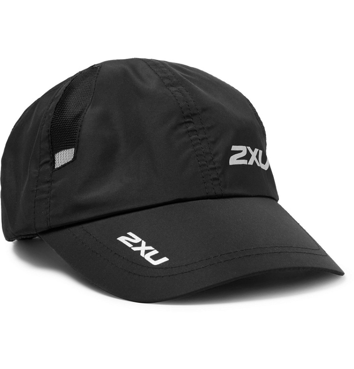 Photo: 2XU - Logo-Print Nylon and Mesh Running Cap - Black