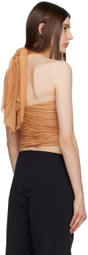 TheOpen Product Orange Ruched Camisole
