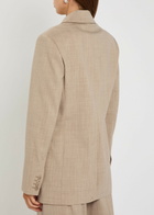 Joseph Valery Double-breasted Stretch-wool Blazer Cream