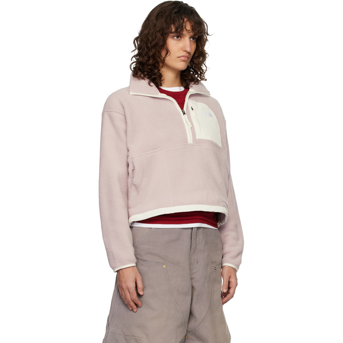 The North Face Pink Yumiori Off Peak 1/2-Zip Jacket