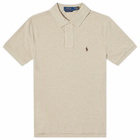 Polo Ralph Lauren Men's Custom Fit Polo Shirt in Expedition Dune Heather