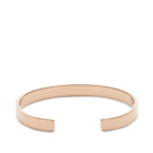 Maison Margiela Men's Text Logo Bangle in Rose Gold