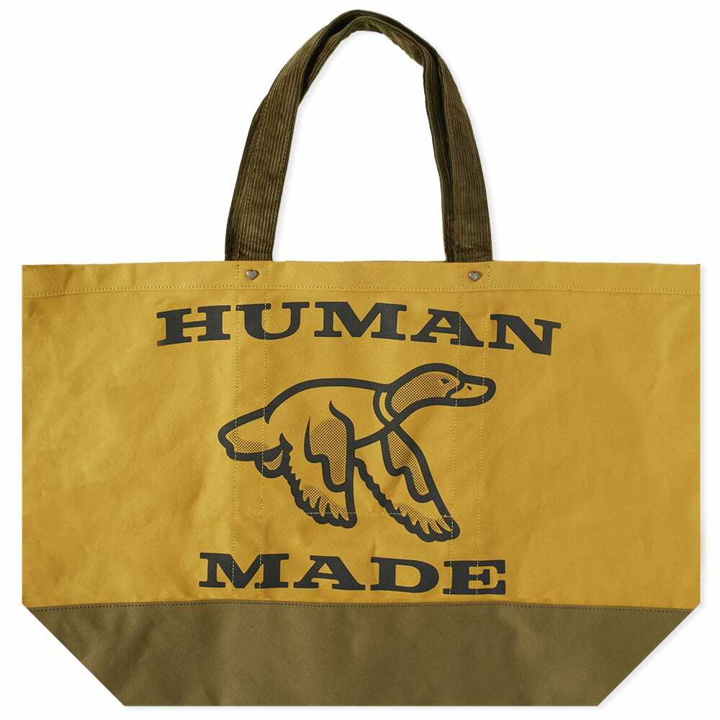 Photo: Human Made Men's Large Twill Tote in Yellow