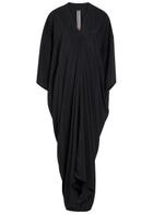 Rick Owens Tommykite Crepe Maxi Dress Black